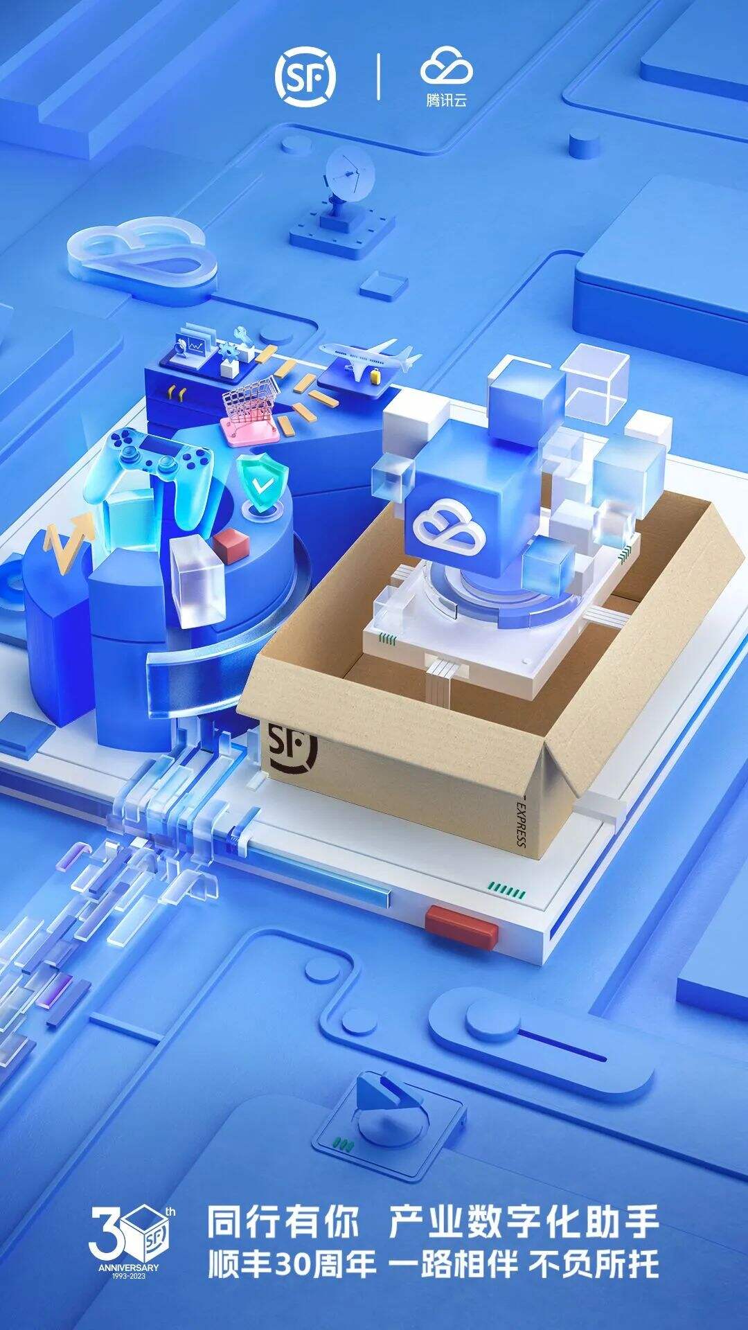 广告人干货库 顺丰30周年:30个纸箱是30种陪伴-广告人干货库