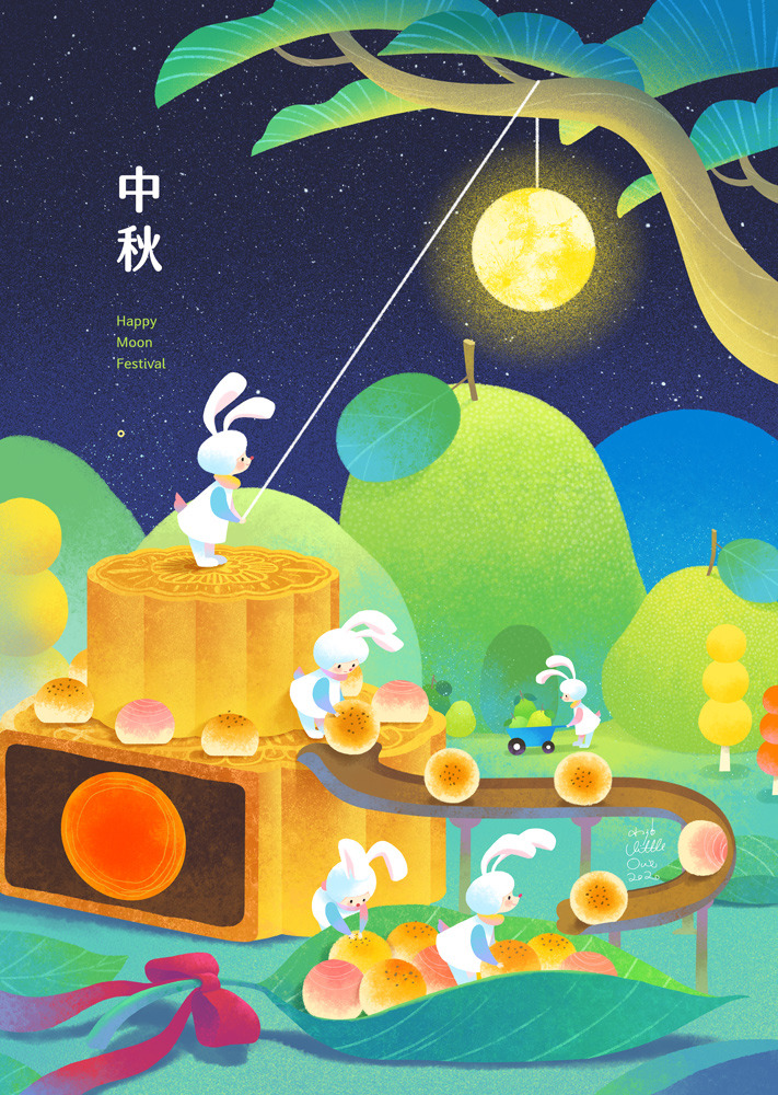 广告人干货库 在设计中秋节海报之前,我不允许你没看过这些参考-广告人干货库