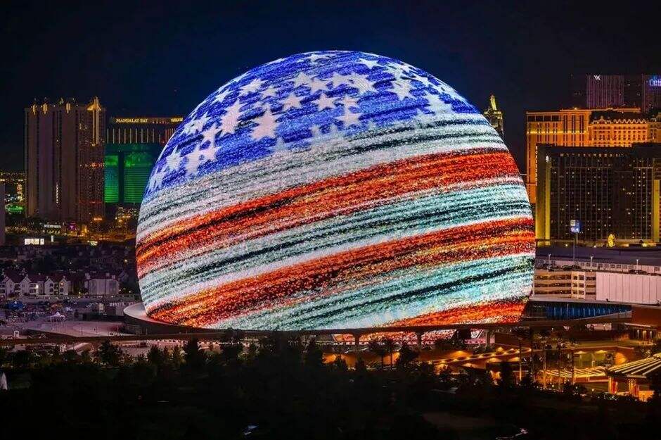 拉斯维加斯新地标火了!广告效果直接拉满-广告人干货库