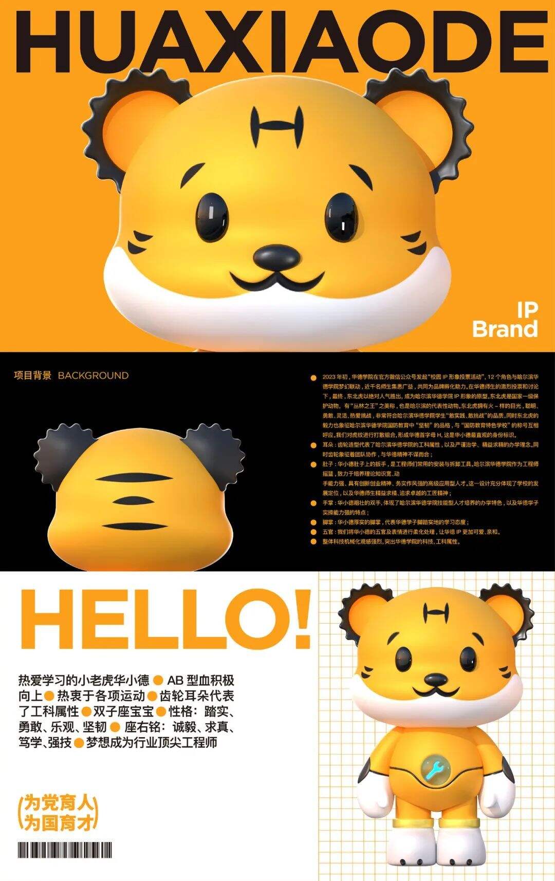 广告人干货库 哈尔滨华德学院IP品牌形象设计-广告人干货库