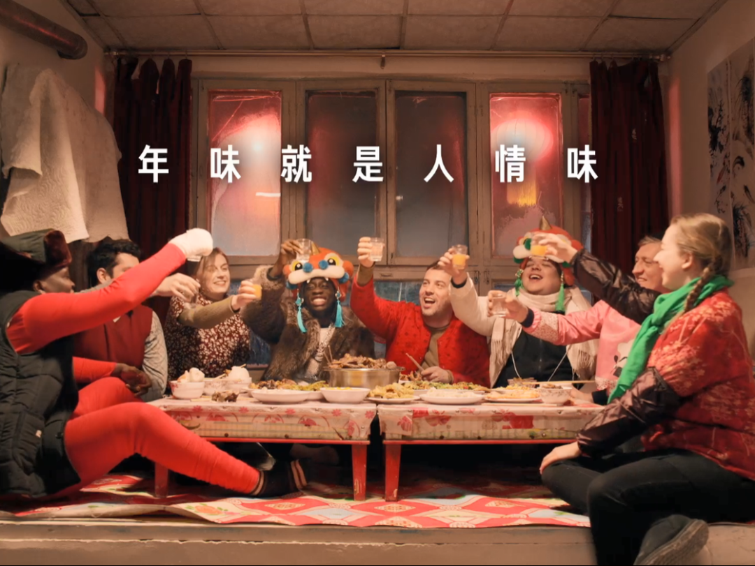 广告人干货库 快手发布中国年味短片,全员老外演绎-广告人干货库
