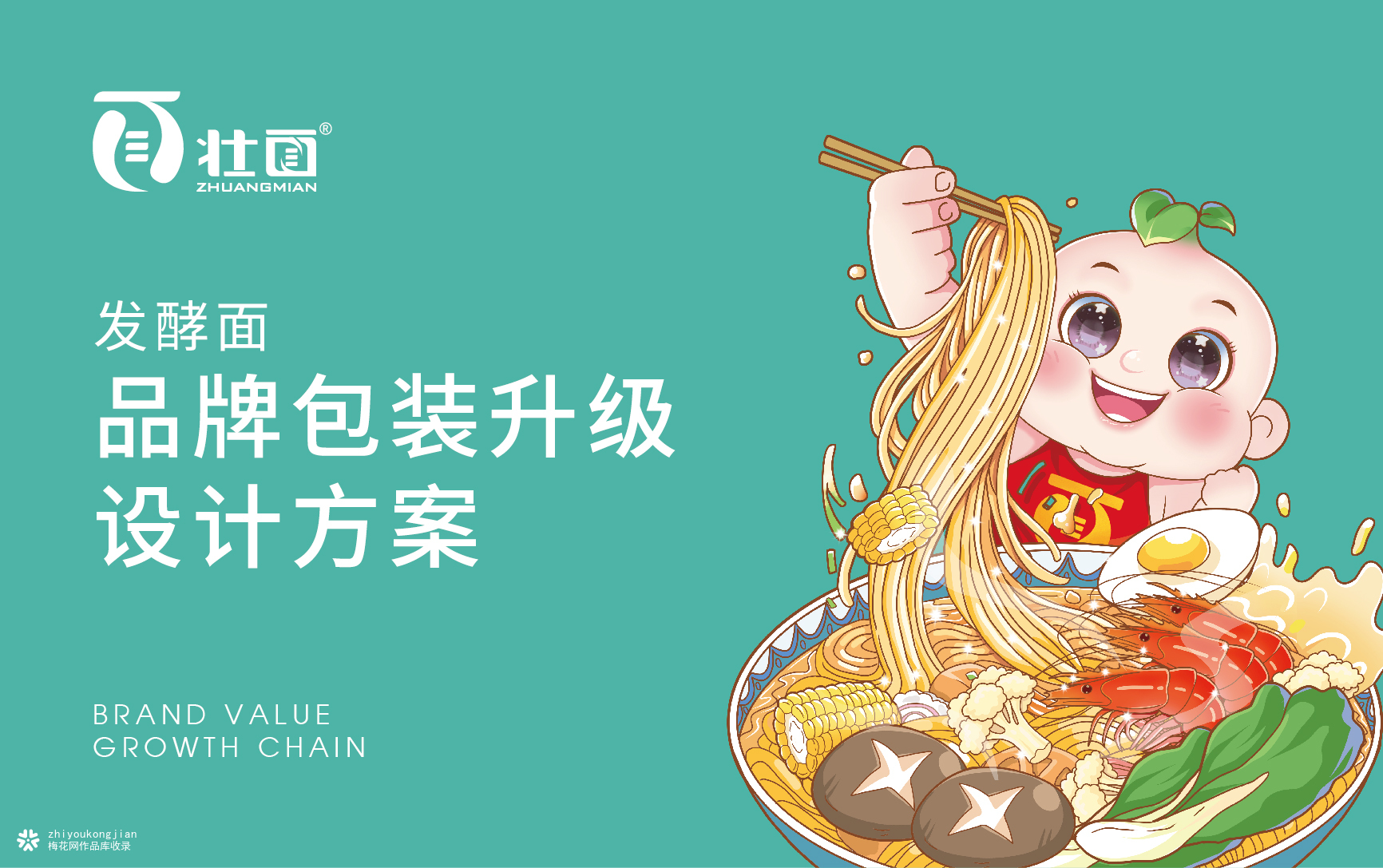 壮面IP形象插画包装设计案例-广告人干货库