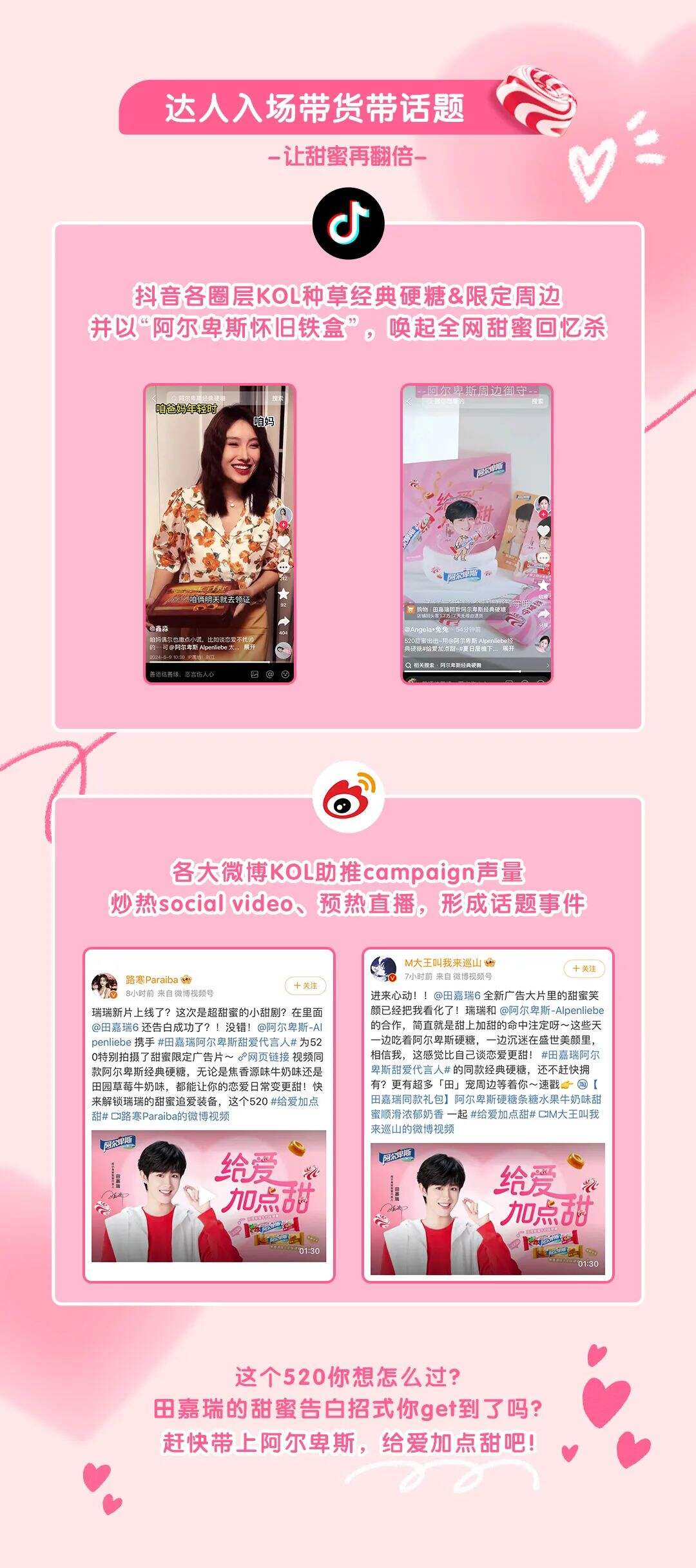 阿尔卑斯X田嘉瑞｜这个520，给爱加点甜-广告人干货库