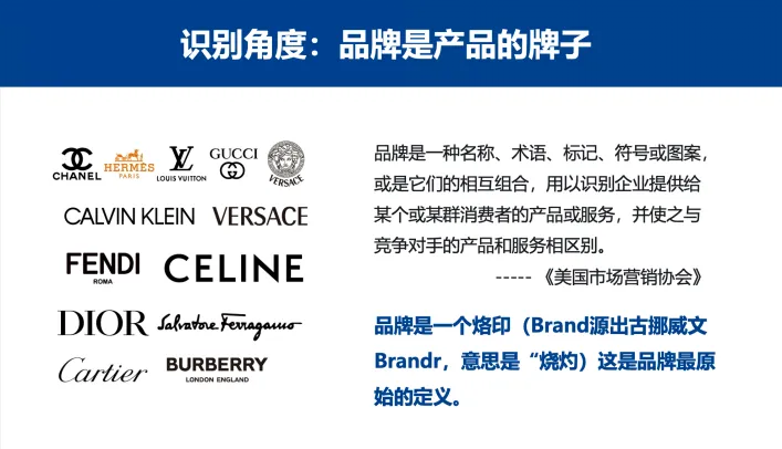 什么是品牌? 从识别角度:品牌是产品的牌子-广告人干货库