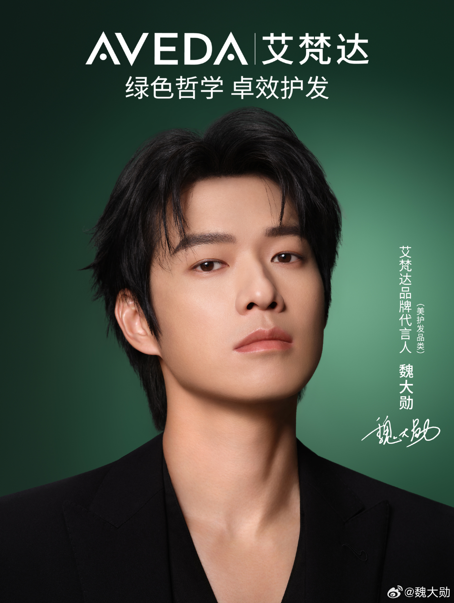 魏大勋成为 Aveda 品牌代言人-广告人干货库