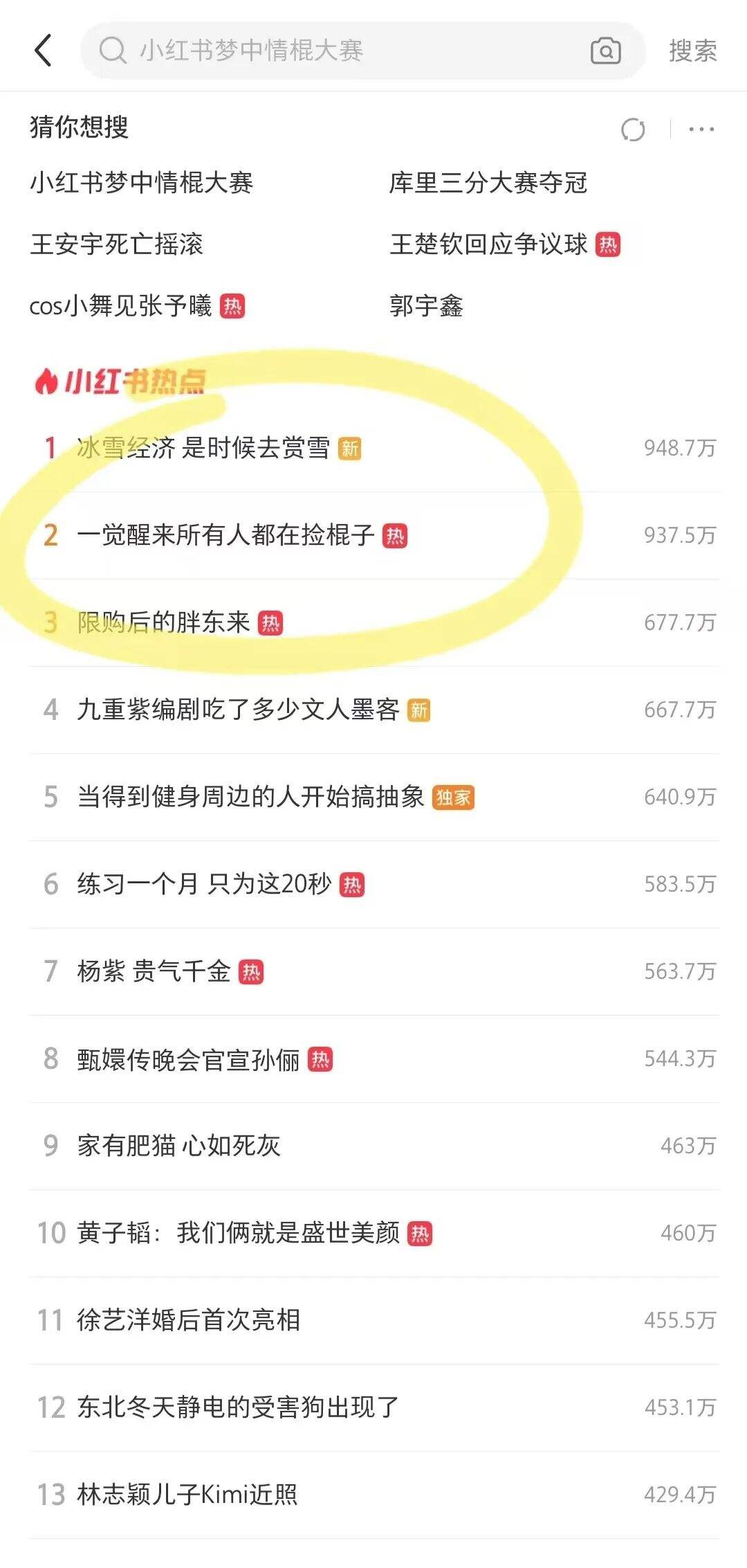 广告人干货库 小红书:梦中情棍大赛,将抽象进行到底-广告人干货库