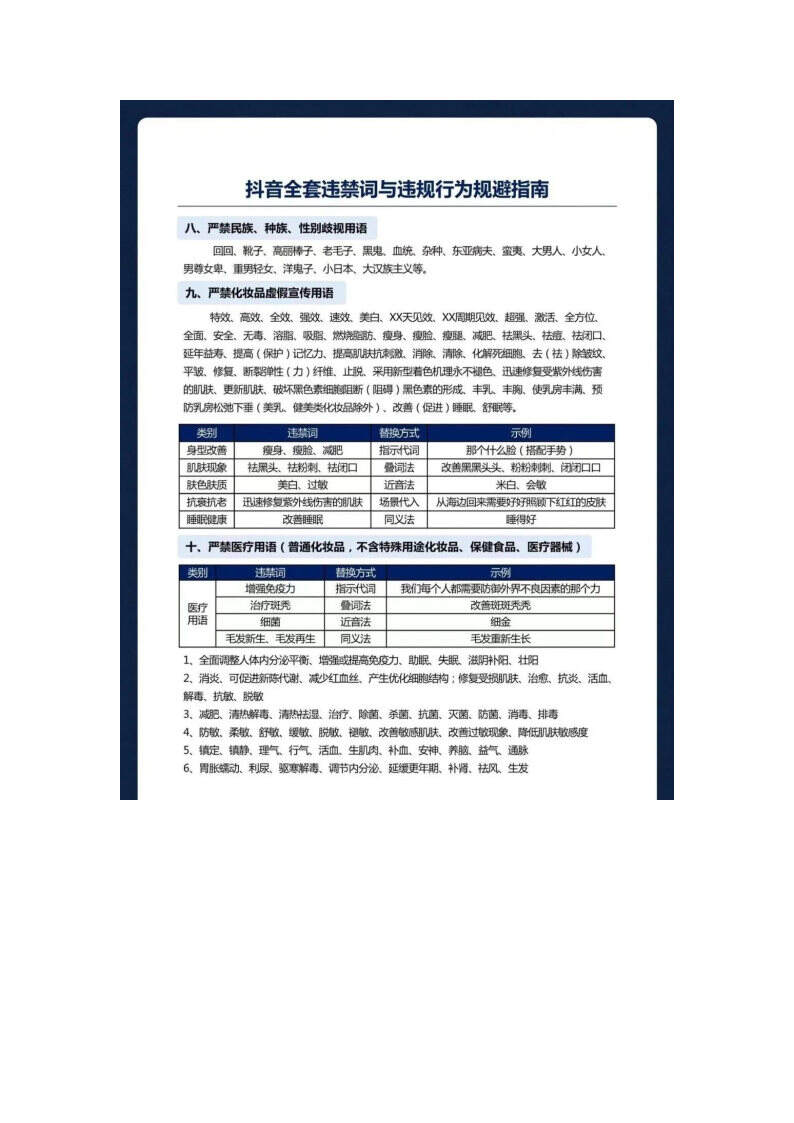 2025最新小红书、抖音、视频号违禁词-广告人干货库