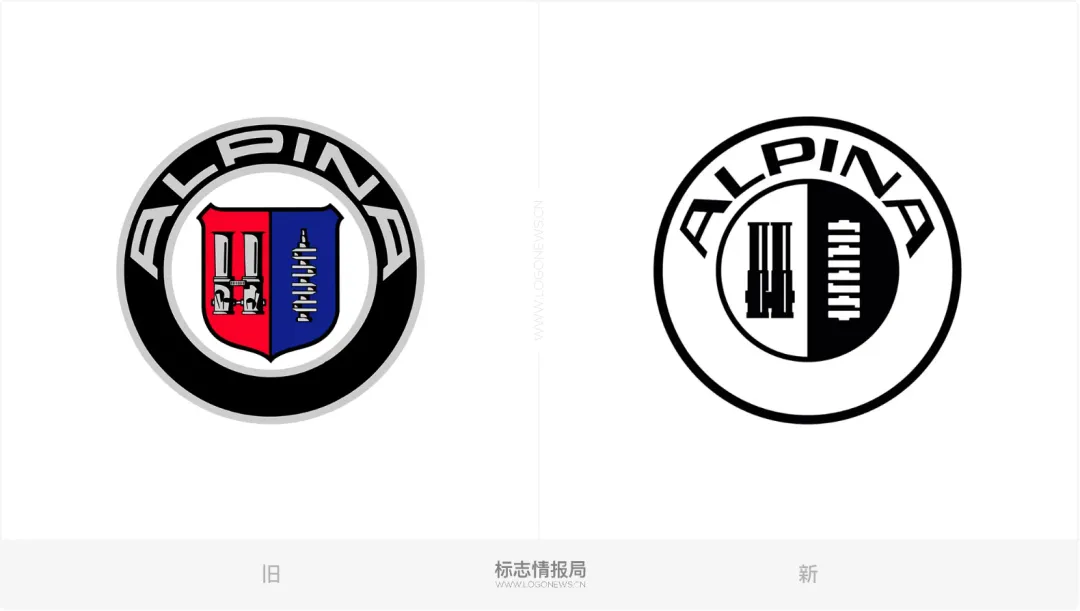 扁平化的宝马 Alpina 新Logo更显宝马风范!-广告人干货库