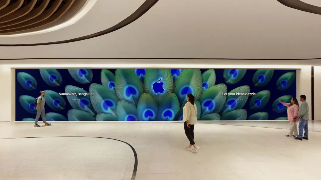 太美了!苹果印度第三家Apple Store新标志惊艳亮相!-广告人干货库