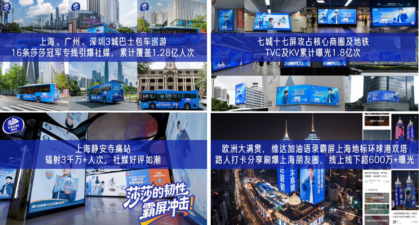 维达携手全球代言人孙颖莎，冠军品质与韧性精神席卷消费市场-广告人干货库