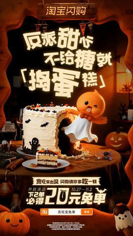 广告人干货库 淘宝闪购:万圣节邪修 点个“鬼”东西-广告人干货库