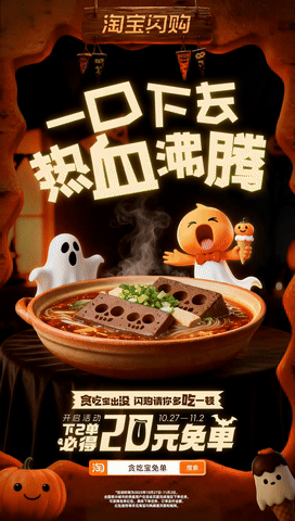 广告人干货库 淘宝闪购:万圣节邪修 点个“鬼”东西-广告人干货库