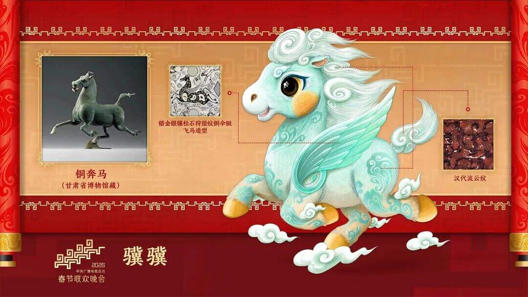 广告人干货库 四匹骏马齐亮相!2026年总台马年春晚吉祥物发布-广告人干货库