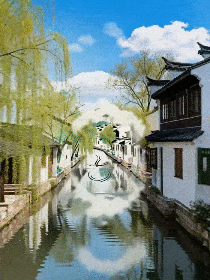 广告人干货库 特仑苏AI短片:走进吴冠中笔下的春意江南-广告人干货库