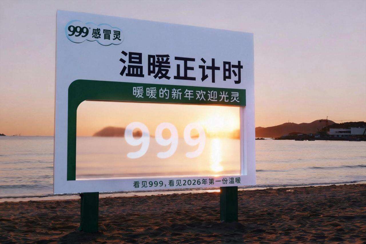 广告人干货库 999感冒灵温暖正计时:跨过寒夜看新年第一次日出-广告人干货库