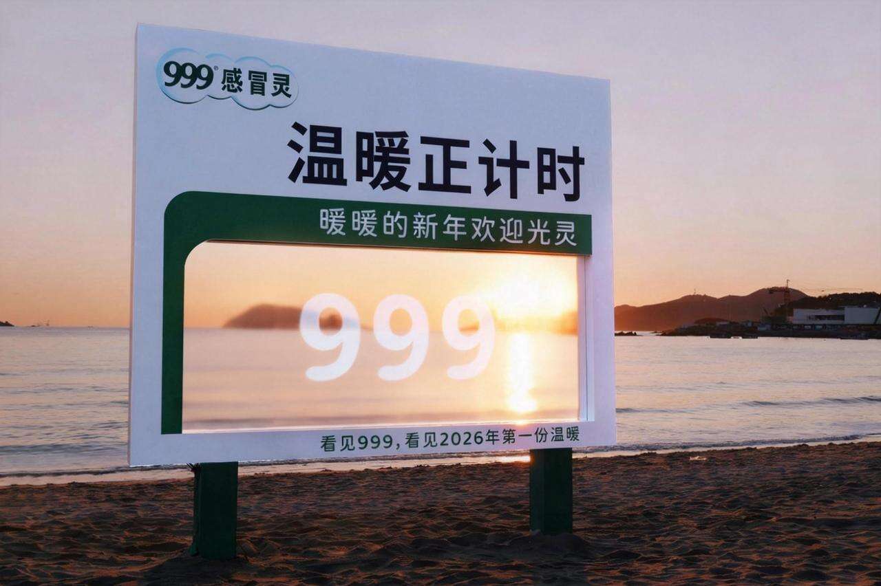 广告人干货库 999感冒灵温暖正计时:跨过寒夜看新年第一次日出-广告人干货库