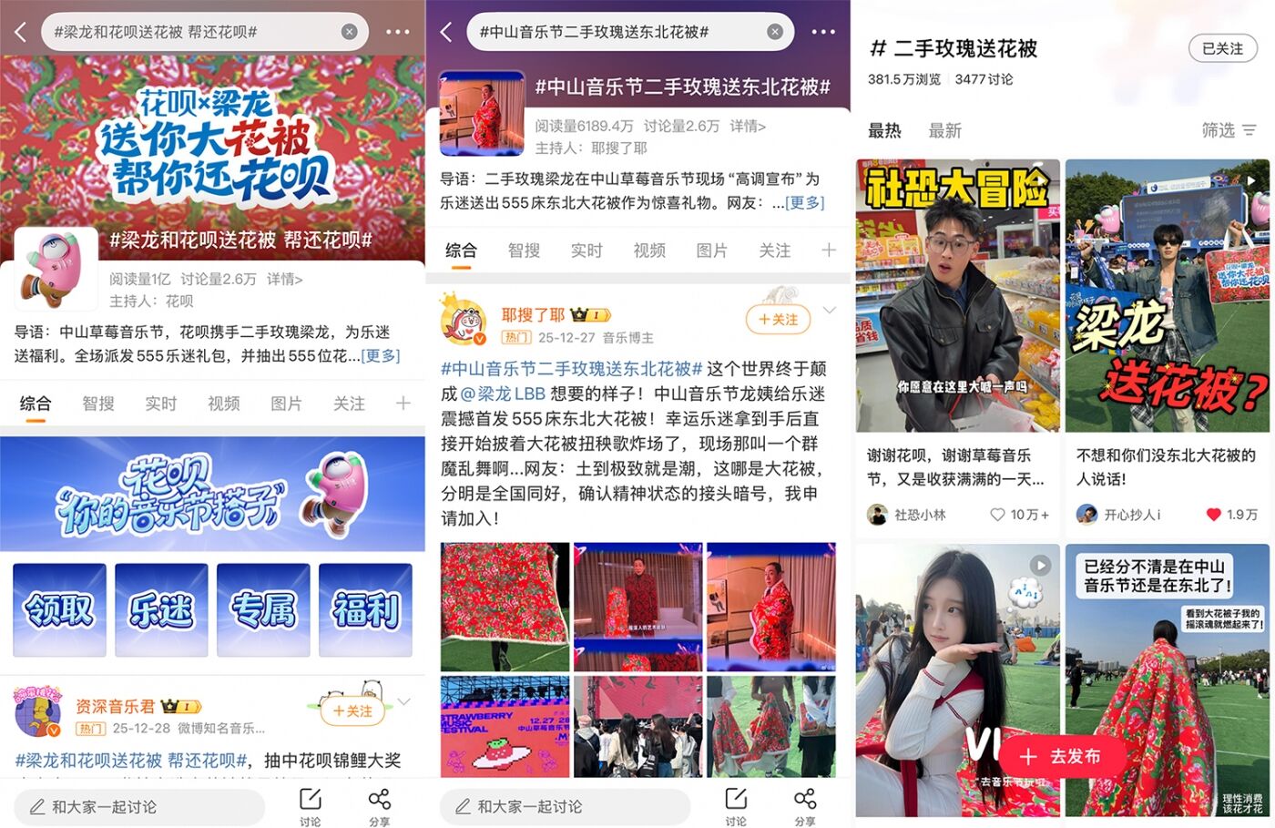 广告人干货库 花呗 × 草莓音乐节:你的音乐节搭子花呗已热情上线!-广告人干货库
