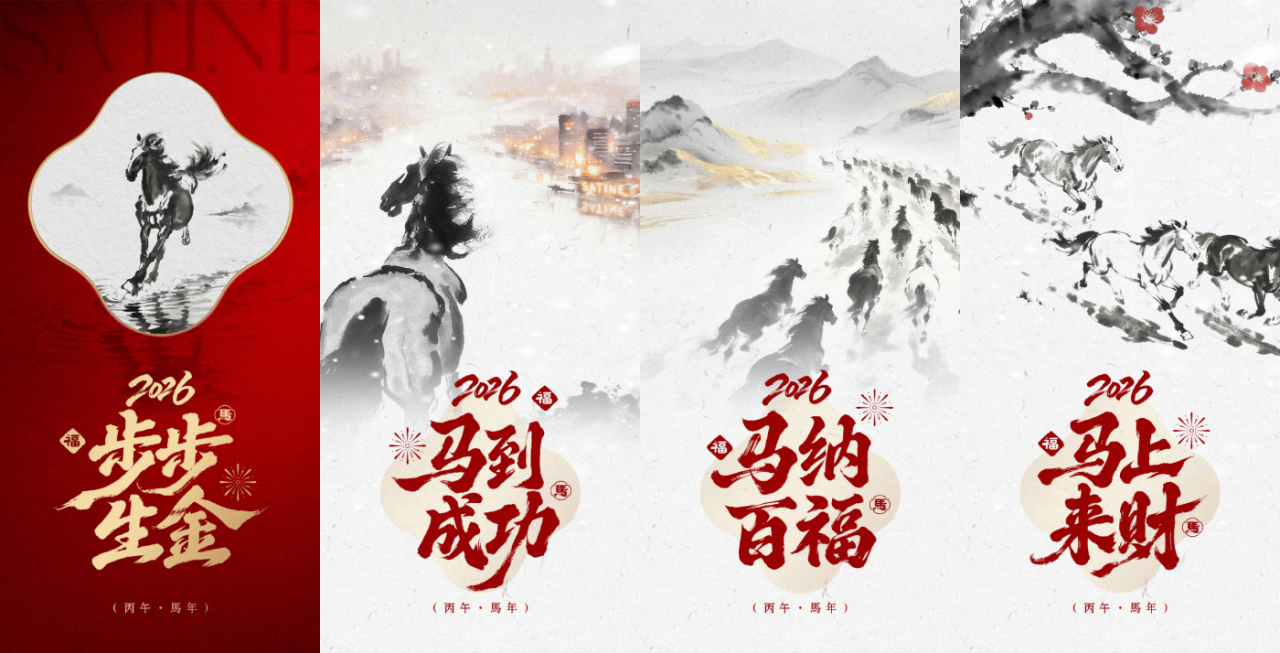 广告人干货库 金典×徐悲鸿纪念馆:一匹水墨马破卷而出-广告人干货库