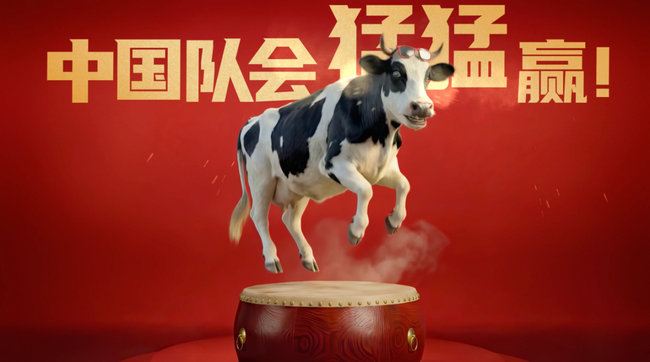 广告人干货库 蒙牛×腾讯体育贺冬奥首金:中国队赢了就是牛!牛!牛!-广告人干货库