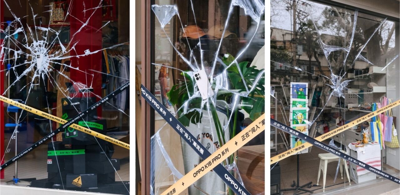 OPPO K15 Pro打进潮流圈：“砸”了一众潮牌店的窗-广告人干货库