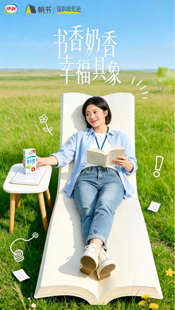 广告人干货库 伊利×帆书:来自伊利的「双重投喂」,我冲了!-广告人干货库