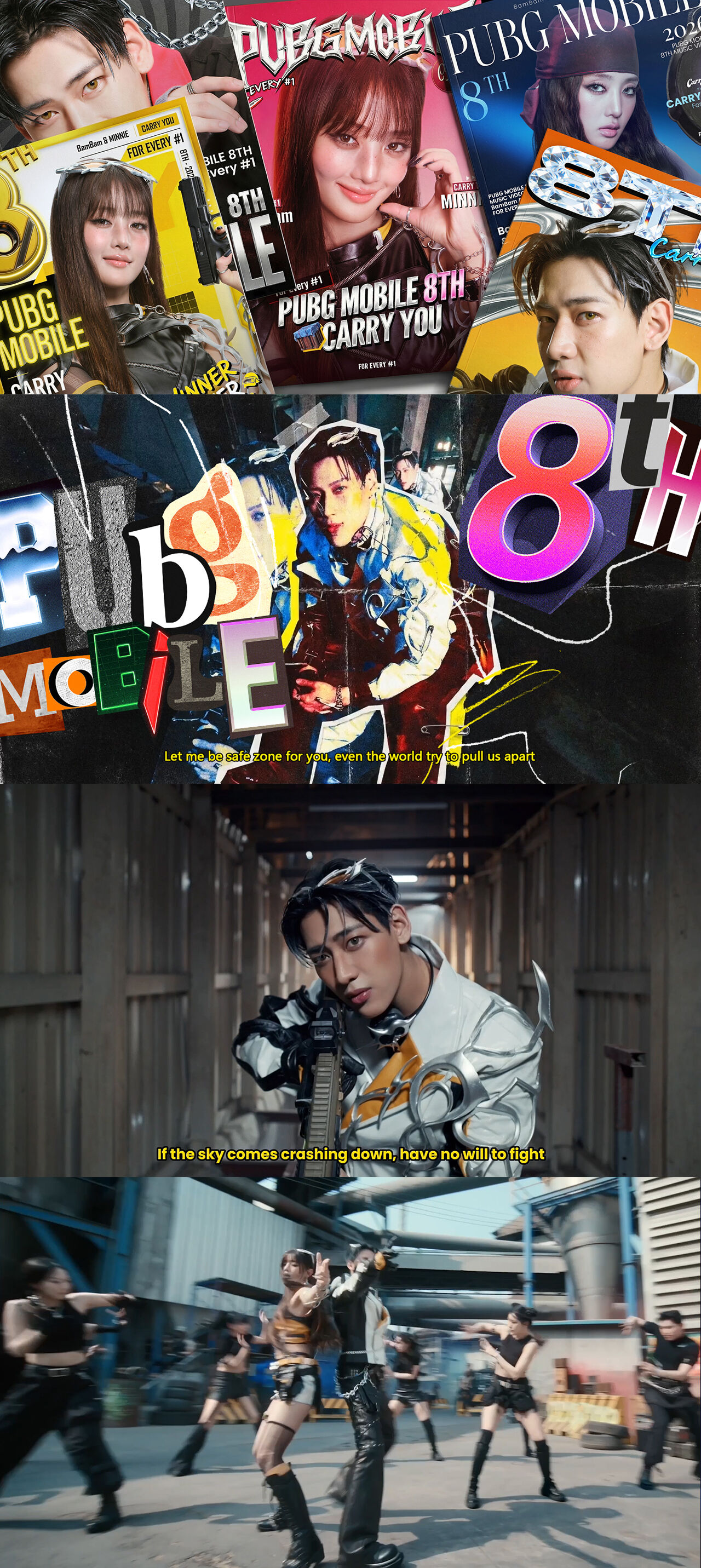 广告人干货库 PUBG MOBILE 8周年 | BamBam & MINNIE - CARRY YOU-广告人干货库