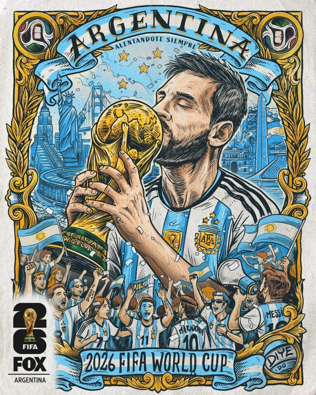 广告人干货库 2026年世界杯,48国艺术海报设计一览-广告人干货库