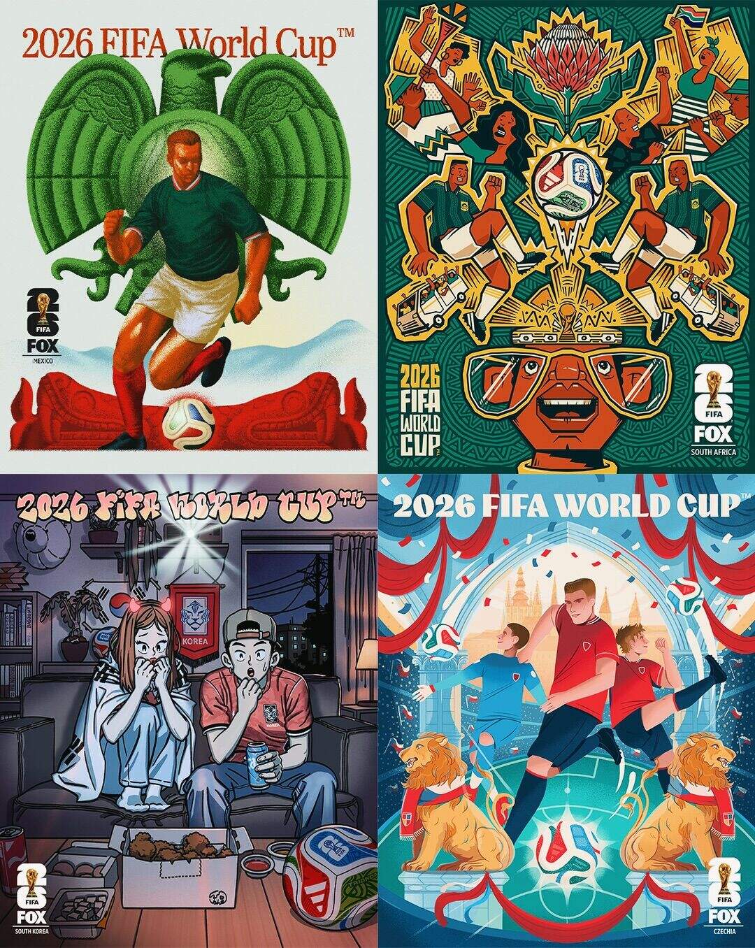 广告人干货库 2026年世界杯,48国艺术海报设计一览-广告人干货库