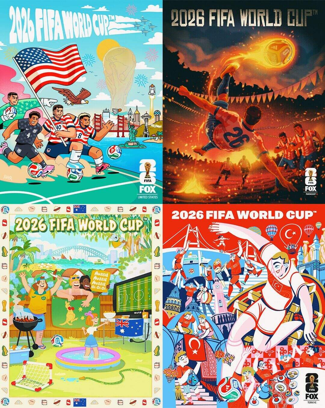 广告人干货库 2026年世界杯,48国艺术海报设计一览-广告人干货库