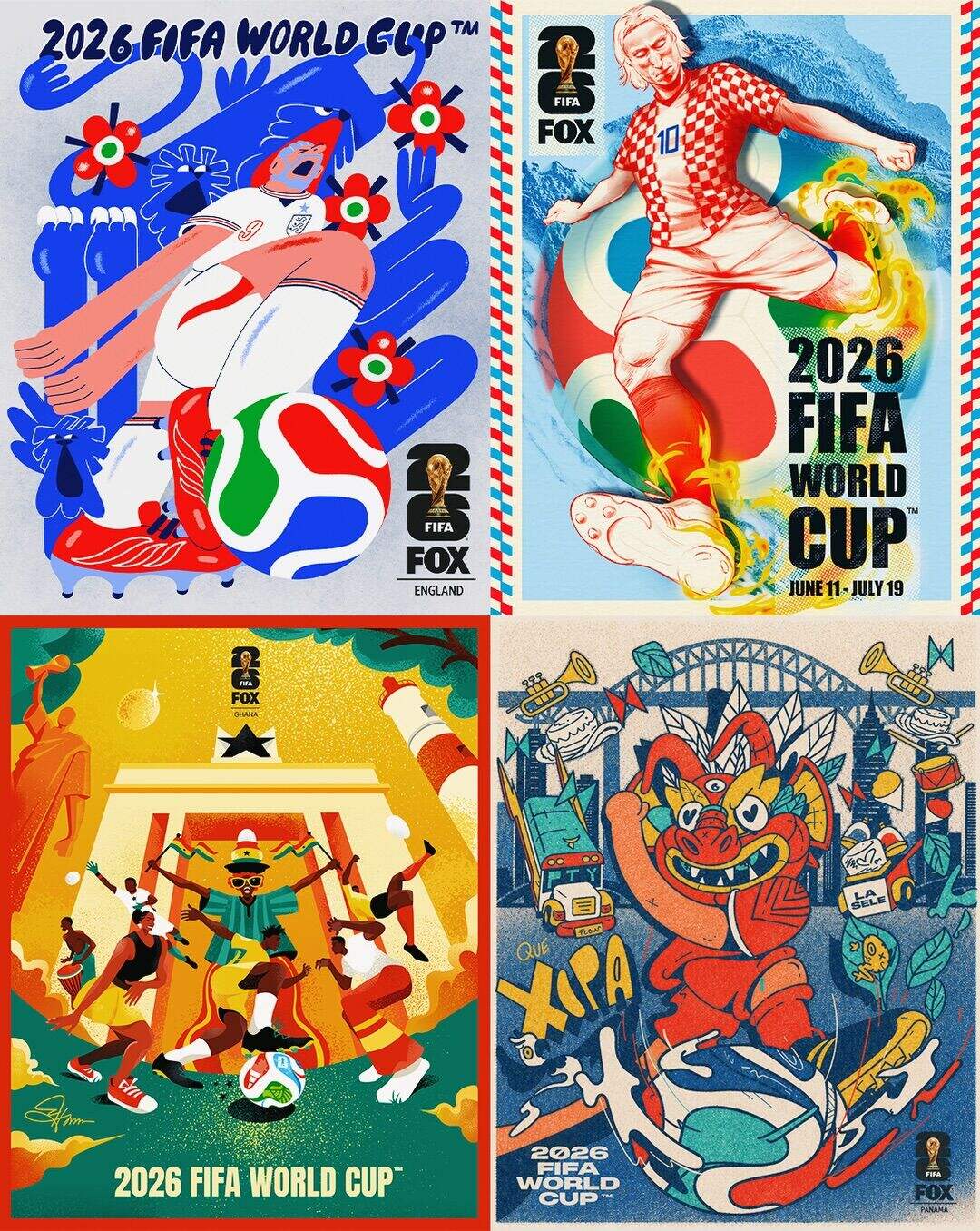 广告人干货库 2026年世界杯,48国艺术海报设计一览-广告人干货库