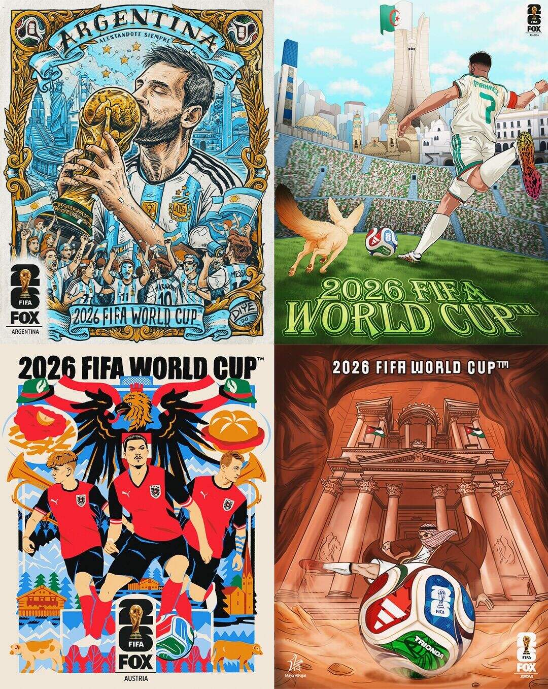 广告人干货库 2026年世界杯,48国艺术海报设计一览-广告人干货库