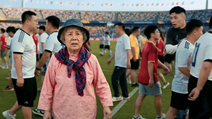 快手铁力神杯AI短片：不拍世界球星，换老铁上场！-广告人干货库
